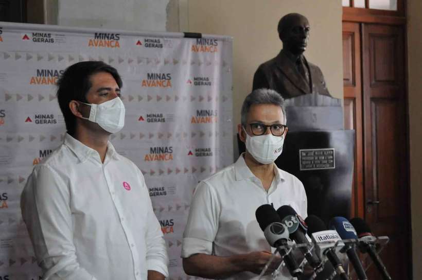 fabio baccheretti e romeu zema durante entrevista no hospital santa casa de bh nesta sexta 1 117888